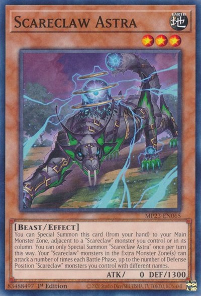 Scareclaw Astra (25th Anniversary Tin: Dueling Heroes Mega Pack) Light Play 1st Edition