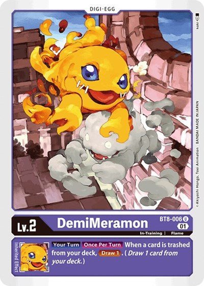 DemiMeramon (New Awakening) Near Mint - Nick Nack's Full Frontal Attack