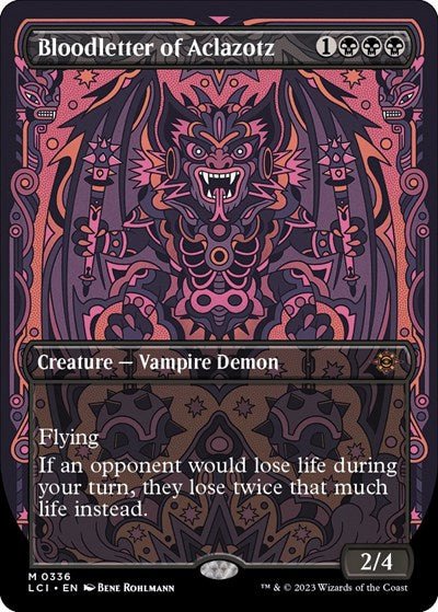 Bloodletter of Aclazotz (Borderless) (The Lost Caverns of Ixalan) Near Mint Foil - Nick Nack's Full Frontal Attack