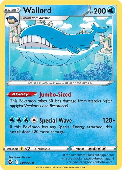 Wailord (SWSH12: Silver Tempest) Near Mint