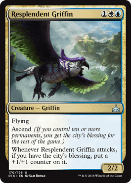 Resplendent Griffin (Rivals of Ixalan) Near Mint - Nick Nack's Full Frontal Attack