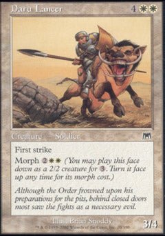 Daru Lancer (Onslaught) Light Play Foil - Nick Nack's Full Frontal Attack