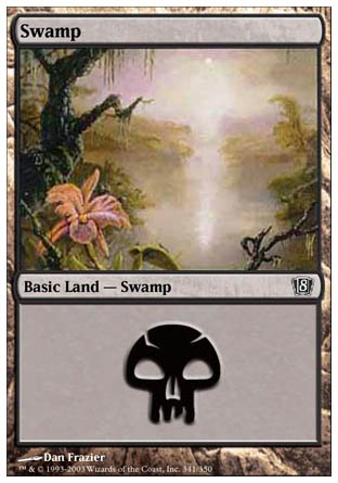 Swamp (341) (8th Edition) Near Mint - Nick Nack's Full Frontal Attack