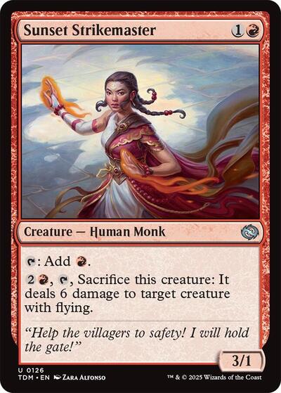 Sunset Strikemaster (Tarkir: Dragonstorm) Near Mint - Nick Nack's Full Frontal Attack