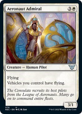 Aeronaut Admiral (Commander: Kamigawa: Neon Dynasty) Near Mint - Nick Nack's Full Frontal Attack
