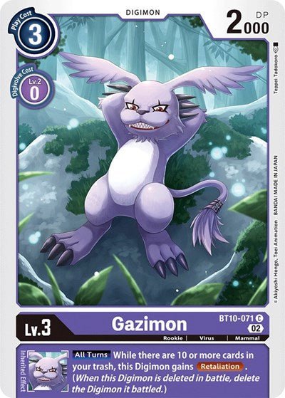 Gazimon (Xros Encounter) Near Mint - Nick Nack's Full Frontal Attack