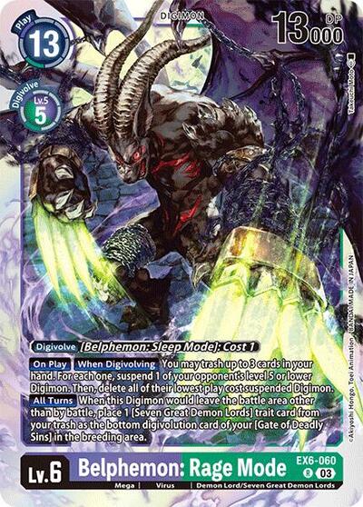 Belphemon: Rage Mode (Infernal Ascension) Near Mint Foil - Nick Nack's Full Frontal Attack
