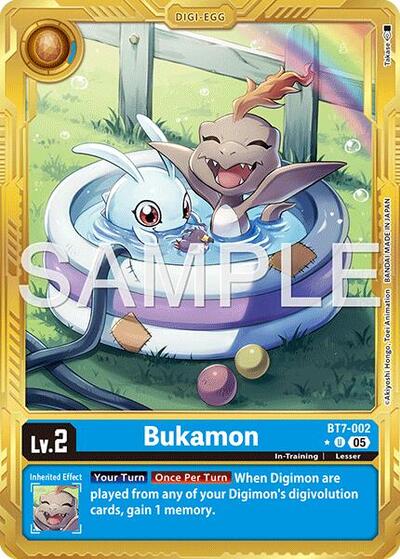 Bukamon (Gold Border) (Advanced Booster Digimon Generation) Near Mint - Nick Nack's Full Frontal Attack
