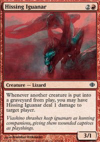 Hissing Iguanar (Shards of Alara) Light Play - Nick Nack's Full Frontal Attack
