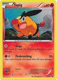 Tepig - BW07 (Black and White Promos) Light Play Holofoil