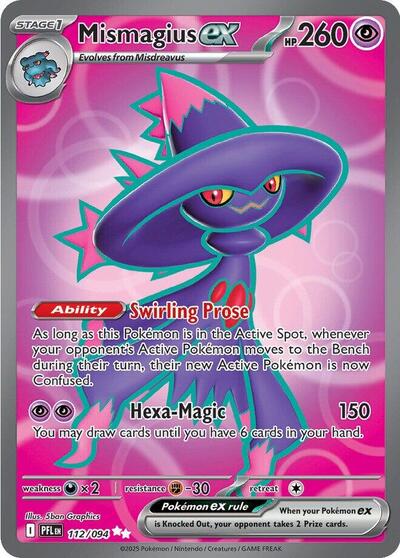 Mismagius ex - 112 (ME02: Phantasmal Flames) Near Mint Holofoil