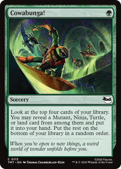 Cowabunga! (Teenage Mutant Ninja Turtles) Near Mint Foil