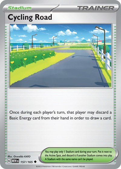 Cycling Road (Scarlet and Violet: 151) Near Mint Reverse Holofoil - Nick Nack's Full Frontal Attack