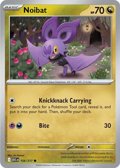 Noibat (ME: Ascended Heroes) Near Mint - Nick Nack's Full Frontal Attack