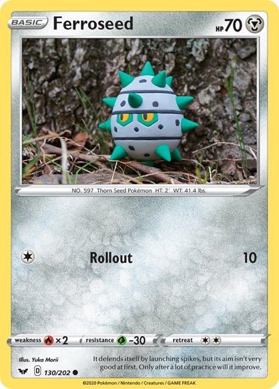 Ferroseed (SWSH01: Sword & Shield Base Set) Light Play - Nick Nack's Full Frontal Attack