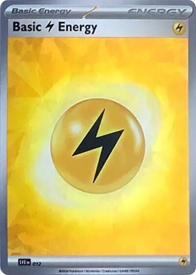 Basic Lightning Energy (Cracked Ice Holo) (SV07: Stellar Crown) Near Mint Holofoil