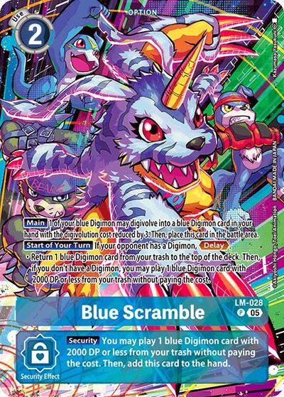 Blue Scramble (Alternate Art) (Starter Deck 21: Hero of Hope) Near Mint Foil - Nick Nack's Full Frontal Attack