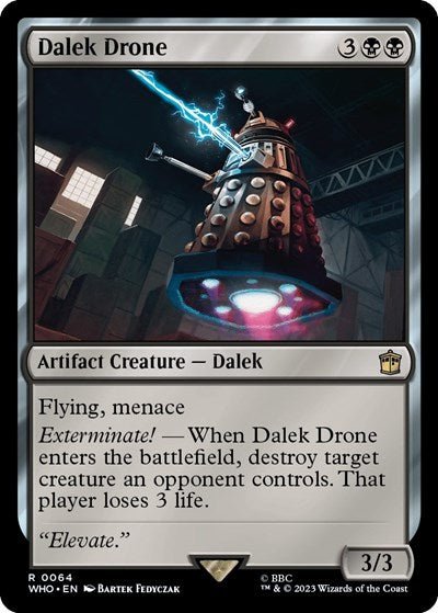 Dalek Drone (Universes Beyond: Doctor Who) Near Mint Foil - Nick Nack's Full Frontal Attack