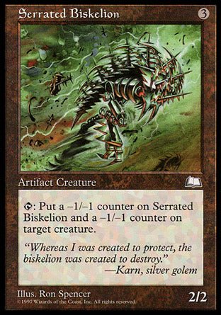 Serrated Biskelion (Weatherlight) Light Play - Nick Nack's Full Frontal Attack