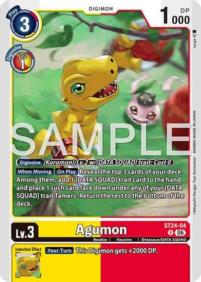 Agumon (Starter Deck 24: Data Squad) Near Mint - Nick Nack's Full Frontal Attack