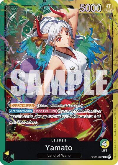 Yamato (OP06-022) (Starter Deck 28: GREEN/YELLOW Yamato) Near Mint Foil - Nick Nack's Full Frontal Attack