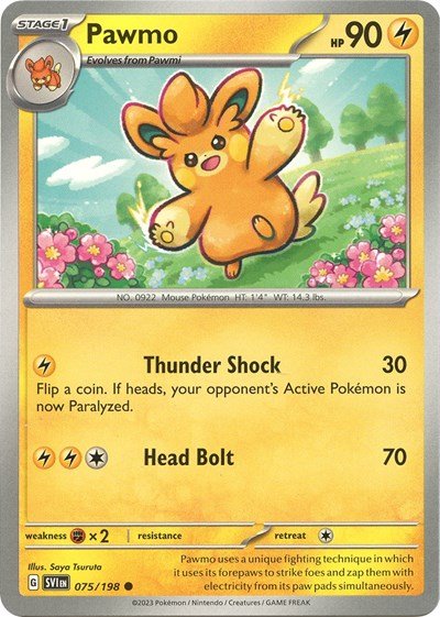 Pawmo (Scarlet and Violet: Base Set) Near Mint - Nick Nack's Full Frontal Attack