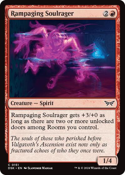 Rampaging Soulrager (Duskmourn: House of Horror) Near Mint - Nick Nack's Full Frontal Attack