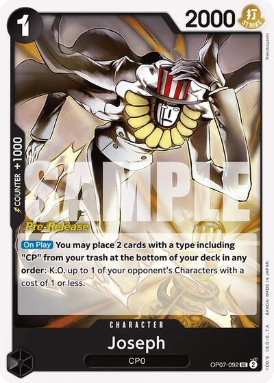 Joseph (500 Years in the Future Pre - Release Cards) Near Mint - Nick Nack's Full Frontal Attack