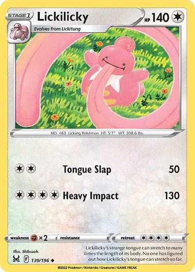 Lickilicky (SWSH11: Lost Origin) Near Mint - Nick Nack's Full Frontal Attack