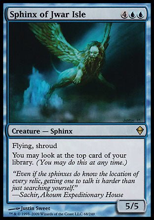 Sphinx of Jwar Isle (Zendikar) Near Mint Foil - Nick Nack's Full Frontal Attack