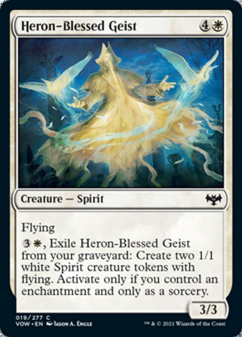 Heron - Blessed Geist (Innistrad: Crimson Vow) Near Mint - Nick Nack's Full Frontal Attack