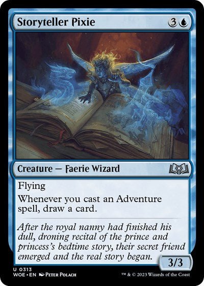 Storyteller Pixie (Wilds of Eldraine) Near Mint - Nick Nack's Full Frontal Attack