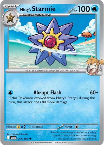 Misty's Starmie (SV10: Destined Rivals) Near Mint - Nick Nack's Full Frontal Attack