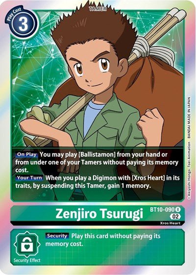 Zenjiro Tsurugi (Xros Encounter) Near Mint Foil - Nick Nack's Full Frontal Attack