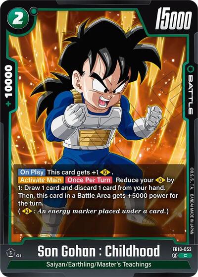 Son Gohan : Childhood FB10-053 (Cross Force) Near Mint