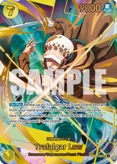 Trafalgar Law OP10-119 (SP) (Premium Booster -The Best- Vol. 2) Near Mint Foil - Nick Nack's Full Frontal Attack