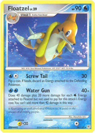 Floatzel (Diamond and Pearl) Light Play - Nick Nack's Full Frontal Attack