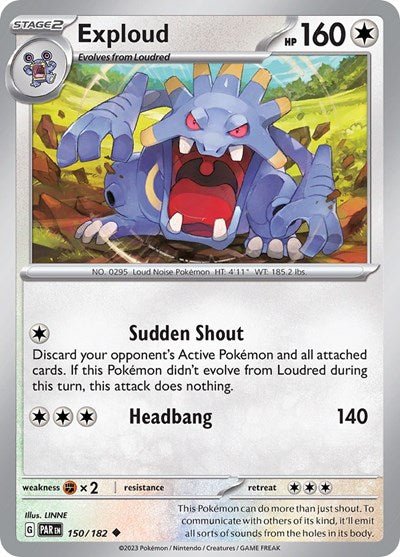 Exploud (Scarlet and Violet: Paradox Rift) Near Mint - Nick Nack's Full Frontal Attack
