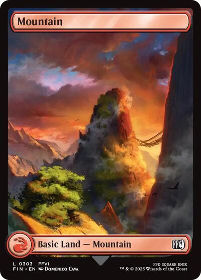 Mountain (0303) (Universes Beyond: FINAL FANTASY) Near Mint Foil - Nick Nack's Full Frontal Attack