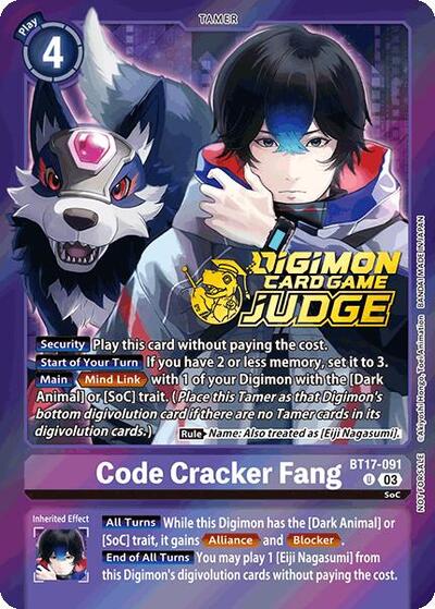 Code Cracker Fang (Judge pack 6) (Secret Crisis) Near Mint Foil - Nick Nack's Full Frontal Attack
