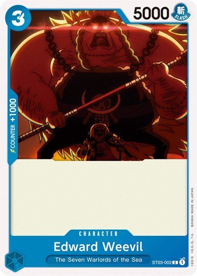 Edward Weevil (Starter Deck 3: The Seven Warlords of The Sea) Near Mint - Nick Nack's Full Frontal Attack