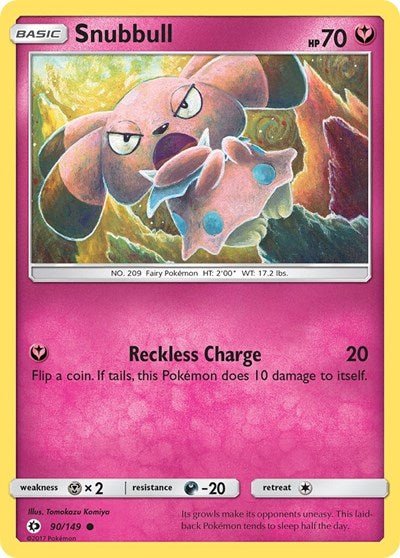 Snubbull (SM Base Set) Light Play Reverse Holofoil - Nick Nack's Full Frontal Attack