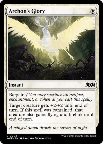 Archon's Glory (Wilds of Eldraine) Near Mint Foil - Nick Nack's Full Frontal Attack