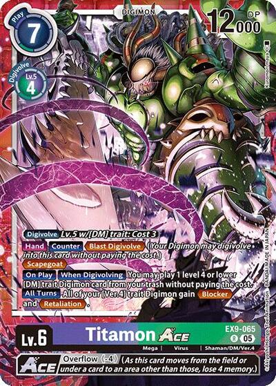 Titamon ACE (Versus Monsters) Near Mint Foil - Nick Nack's Full Frontal Attack