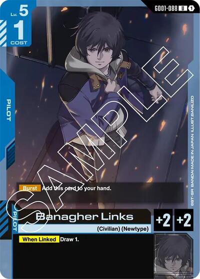 Banagher Links (Newtype Rising) Near Mint - Nick Nack's Full Frontal Attack