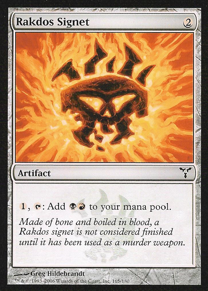 Rakdos Signet (Dissension) Light Play - Nick Nack's Full Frontal Attack
