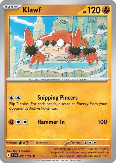 Klawf (SV09: Journey Together) Near Mint Reverse Holofoil - Nick Nack's Full Frontal Attack