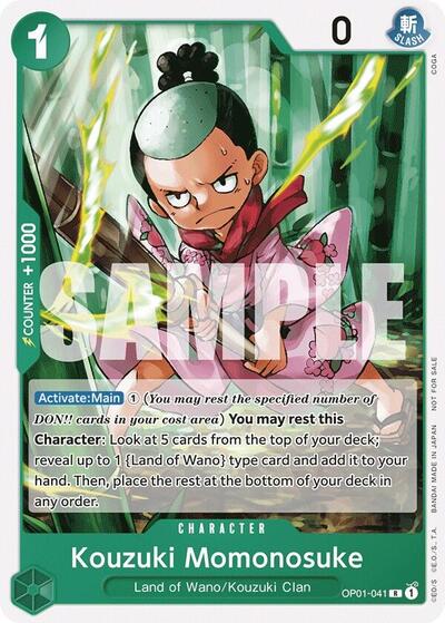 Kouzuki Momonosuke (Tournament Pack Vol. 7) (One Piece Promotion Cards) Near Mint - Nick Nack's Full Frontal Attack