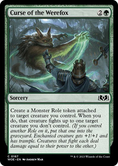 Curse of the Werefox (Wilds of Eldraine) Near Mint - Nick Nack's Full Frontal Attack