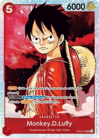 Monkey.D.Luffy (012) (Starter Deck 1: Straw Hat Crew) Near Mint Foil